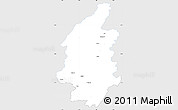 Silver Style Simple Map of Svenljunga Kommun, single color outside