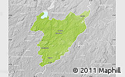 Physical Map of Tranemo Kommun, lighten, desaturated