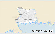 Classic Style 3D Map of Karlshamn Kommun, single color outside