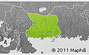 Physical 3D Map of Karlshamn Kommun, desaturated