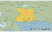 Savanna Style 3D Map of Karlshamn Kommun