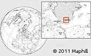 Blank Location Map of Karlshamn Kommun, highlighted country, highlighted parent region