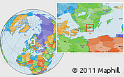 Political Location Map of Karlshamn Kommun