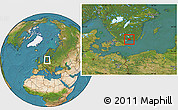 Satellite Location Map of Karlshamn Kommun