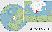 Savanna Style Location Map of Karlshamn Kommun, highlighted country, highlighted parent region