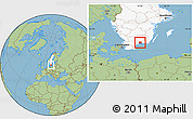 Savanna Style Location Map of Karlshamn Kommun, highlighted country