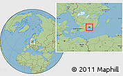 Savanna Style Location Map of Karlshamn Kommun