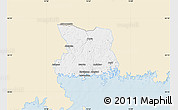 Classic Style Map of Karlshamn Kommun, single color outside