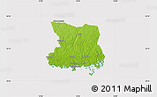 Physical Map of Karlshamn Kommun, cropped outside