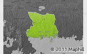 Physical Map of Karlshamn Kommun, darken, desaturated
