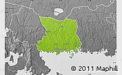 Physical Map of Karlshamn Kommun, desaturated