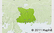 Physical Map of Karlshamn Kommun, lighten