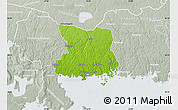 Physical Map of Karlshamn Kommun, lighten, semi-desaturated