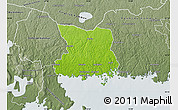 Physical Map of Karlshamn Kommun, semi-desaturated