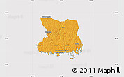 Political Map of Karlshamn Kommun, cropped outside