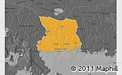 Political Map of Karlshamn Kommun, darken, desaturated