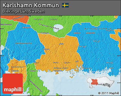 Political Map of Karlshamn Kommun