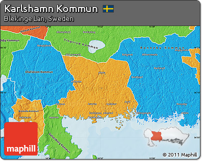 Political Map of Karlshamn Kommun