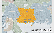 Political Map of Karlshamn Kommun, lighten, semi-desaturated