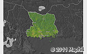 Satellite Map of Karlshamn Kommun, darken, desaturated
