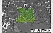 Satellite Map of Karlshamn Kommun, desaturated