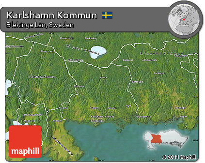 Satellite Map of Karlshamn Kommun