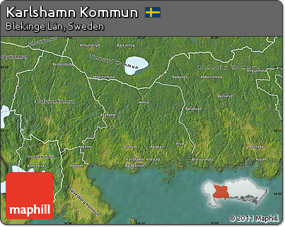 Satellite Map of Karlshamn Kommun