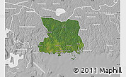 Satellite Map of Karlshamn Kommun, lighten, desaturated