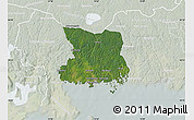 Satellite Map of Karlshamn Kommun, lighten