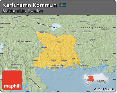 Savanna Style Map of Karlshamn Kommun