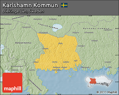 Savanna Style Map of Karlshamn Kommun