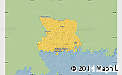 Savanna Style Map of Karlshamn Kommun, single color outside