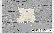 Shaded Relief Map of Karlshamn Kommun, darken, desaturated