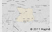 Shaded Relief Map of Karlshamn Kommun, desaturated