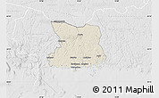 Shaded Relief Map of Karlshamn Kommun, lighten, desaturated