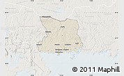 Shaded Relief Map of Karlshamn Kommun, lighten