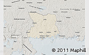 Shaded Relief Map of Karlshamn Kommun, semi-desaturated