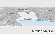 Gray Panoramic Map of Karlshamn Kommun