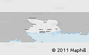 Gray Panoramic Map of Karlshamn Kommun, single color outside