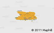 Political Panoramic Map of Karlshamn Kommun, cropped outside