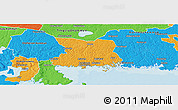 Political Panoramic Map of Karlshamn Kommun