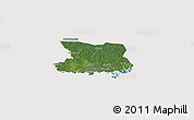 Satellite Panoramic Map of Karlshamn Kommun, cropped outside