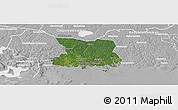 Satellite Panoramic Map of Karlshamn Kommun, lighten, desaturated