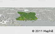 Satellite Panoramic Map of Karlshamn Kommun, lighten, semi-desaturated