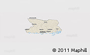 Shaded Relief Panoramic Map of Karlshamn Kommun, cropped outside