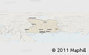 Shaded Relief Panoramic Map of Karlshamn Kommun, lighten