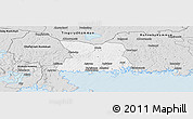 Silver Style Panoramic Map of Karlshamn Kommun