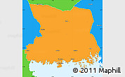 Political Simple Map of Karlshamn Kommun