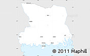 Silver Style Simple Map of Karlshamn Kommun, single color outside