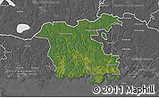 Satellite 3D Map of Ronneby Kommun, desaturated